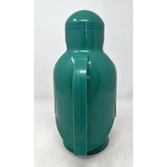 1980s/1990s METROKANE THE PENGUIN THERMAL CARAFE Hot Cold Thermos 1 Quart GREEN - Picture 3 of 12
